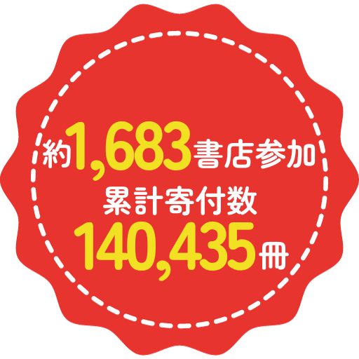 約1,683書店参加、累計寄付数140,435冊